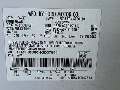 2017 Ford Explorer XLT