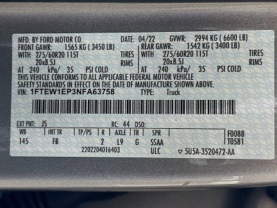 2022 Ford F-150 XL