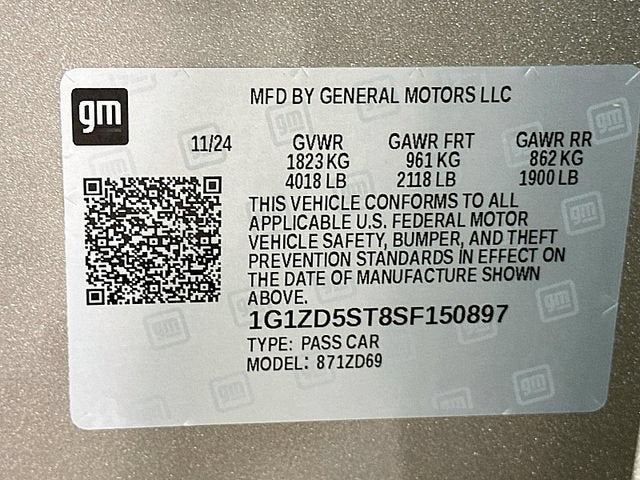 2025 Chevrolet Malibu 1LT