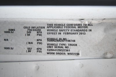 2013 Chevrolet Express Cutaway 3500 3500 VAN 139"