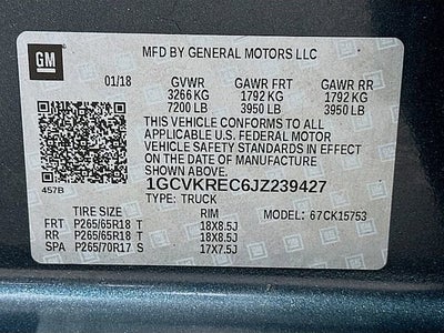 2018 Chevrolet Silverado 1500 LT