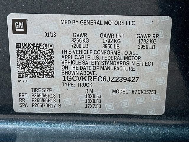 2018 Chevrolet Silverado 1500 LT