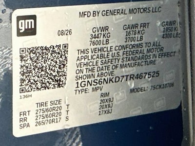 2026 Chevrolet Tahoe LT
