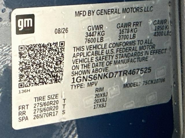 2026 Chevrolet Tahoe LT