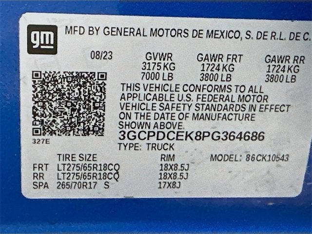 2023 Chevrolet Silverado 1500 Custom Trail Boss