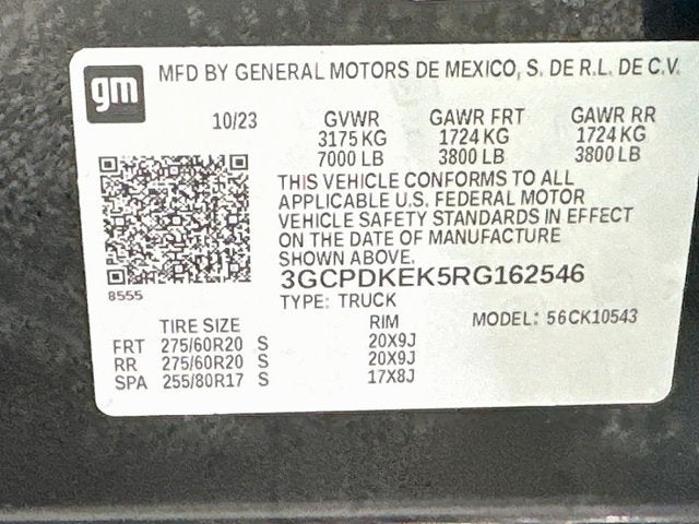 2024 Chevrolet Silverado 1500 LT (2FL)