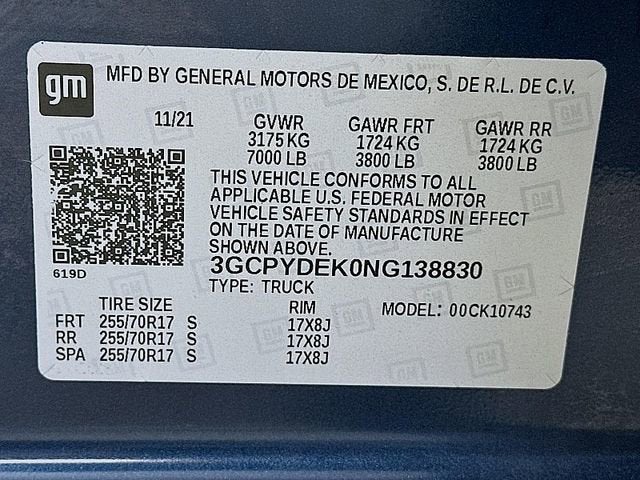 2022 Chevrolet Silverado 1500 LTD LT