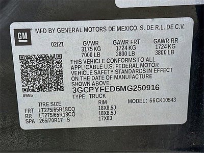 2021 Chevrolet Silverado 1500 LT Trail Boss