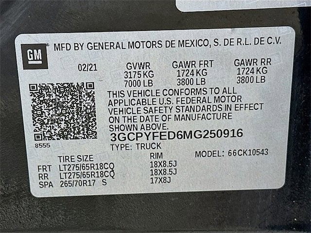 2021 Chevrolet Silverado 1500 LT Trail Boss