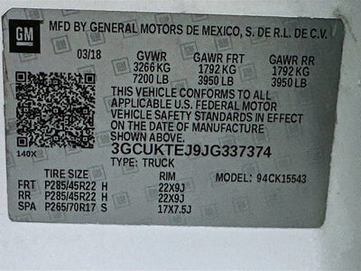 2018 Chevrolet Silverado 1500 High Country