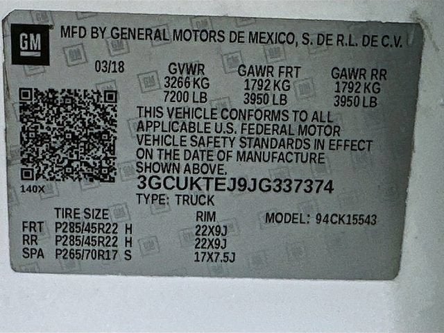 2018 Chevrolet Silverado 1500 High Country