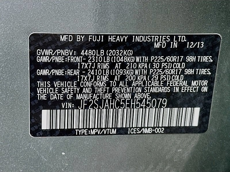 2014 Subaru Forester 2.5i Limited