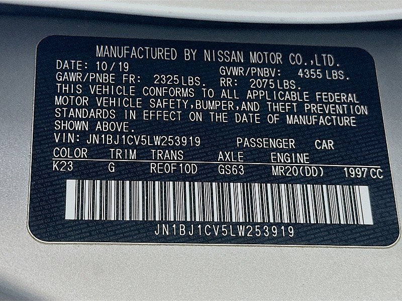 2020 Nissan Rogue Sport S