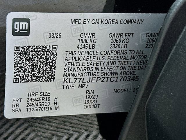 2026 Chevrolet Trax 2RS