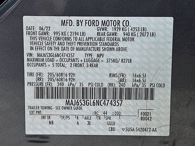 2022 Ford EcoSport SE